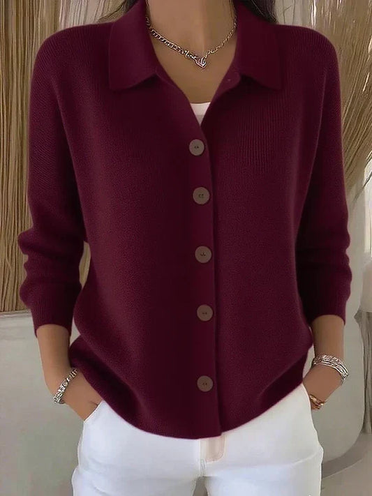 Florence | Collared cardigan with buttons