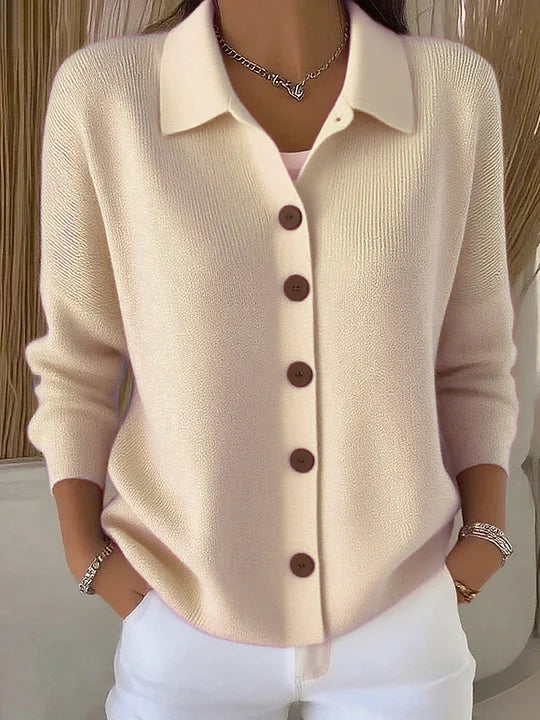 Florence | Collared cardigan with buttons