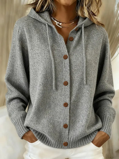 Betsy | Hooded cardigan with buttons