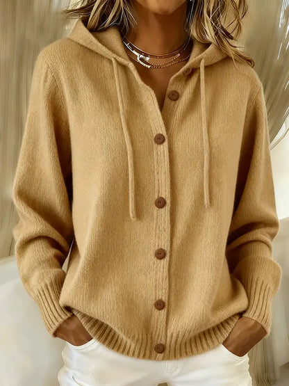 Betsy | Hooded cardigan with buttons