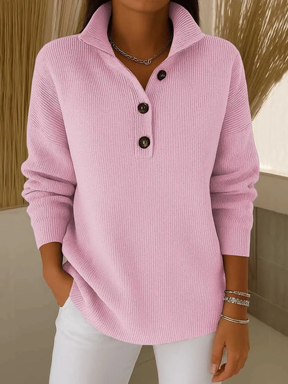 Amelia | V-neck polo jumper
