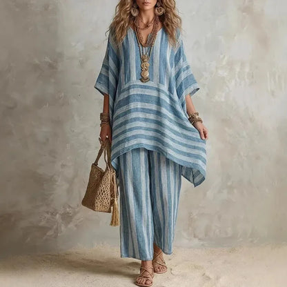 Rosie | Striped two-piece boho set