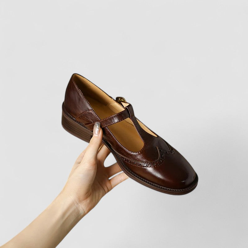 Adèle - Retro Leather Shoe