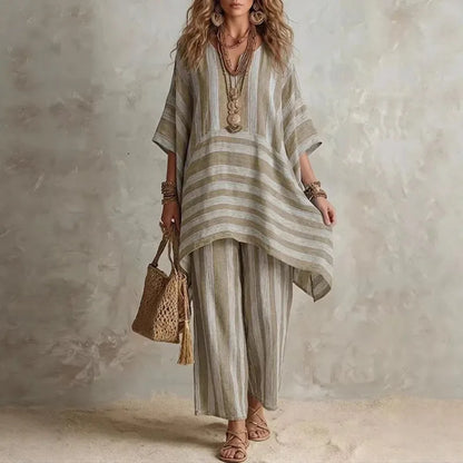 Rosie | Striped two-piece boho set