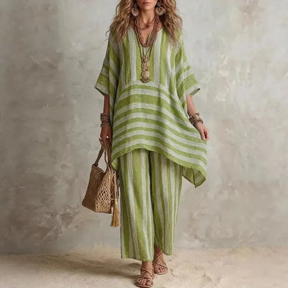 Rosie | Striped two-piece boho set