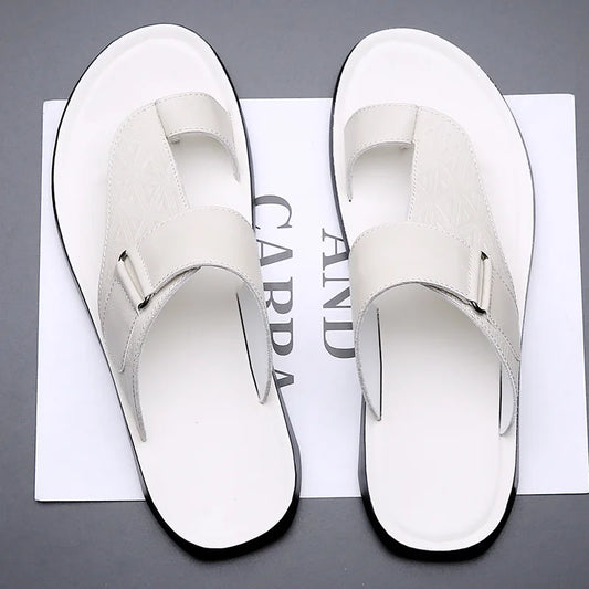 ASTON™ | Men's Leather Toe-Strap Sandals