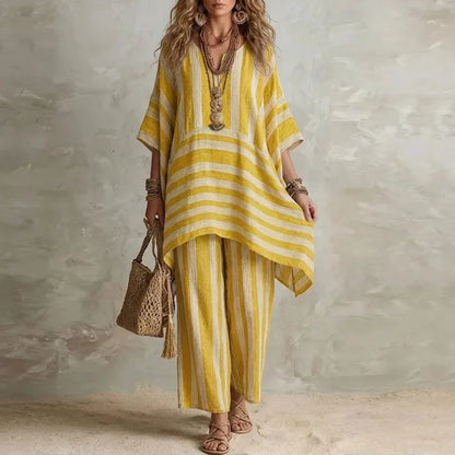 Rosie | Striped two-piece boho set