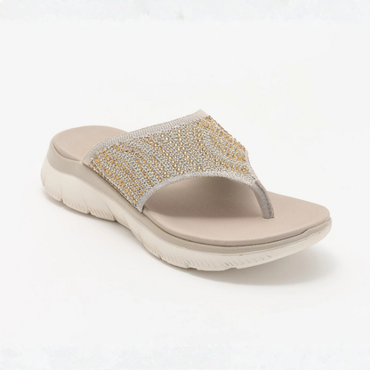 LIORA™ | Sandalias de Tanga de Punto Cristal Cómodas Mujer