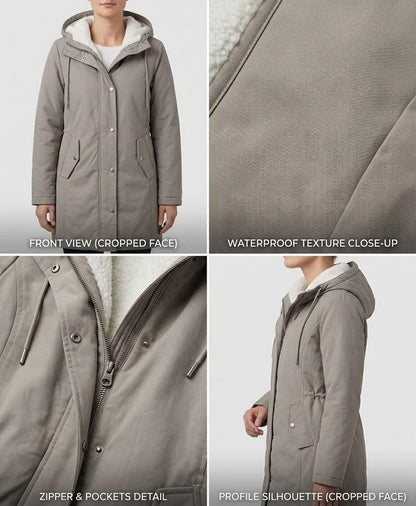 Cordelia™ | Cosy Hooded Weatherproof Coat