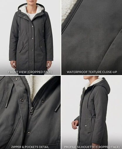 Cordelia™ | Cosy Hooded Weatherproof Coat
