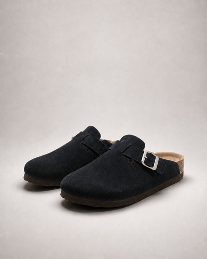 KASSEL™ | Zuecos de Ante con Plantilla Suave Premium