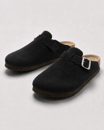KASSEL™ | Zuecos de Ante con Plantilla Suave Premium