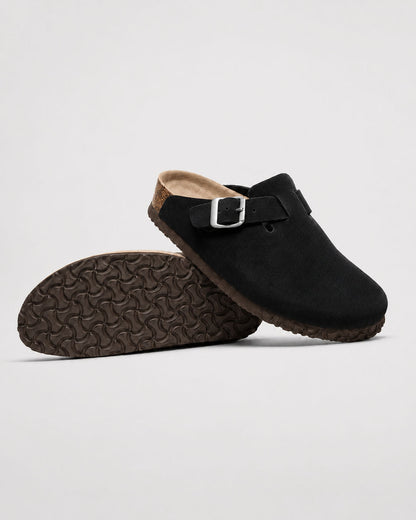 KASSEL™ | Zuecos de Ante con Plantilla Suave Premium