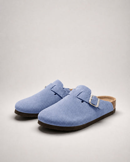 KASSEL™ | Zuecos de Ante con Plantilla Suave Premium