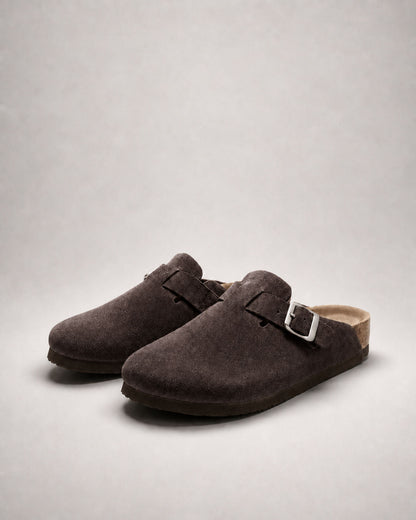 KASSEL™ | Zuecos de Ante con Plantilla Suave Premium
