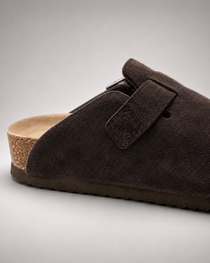 KASSEL™ | Zuecos de Ante con Plantilla Suave Premium