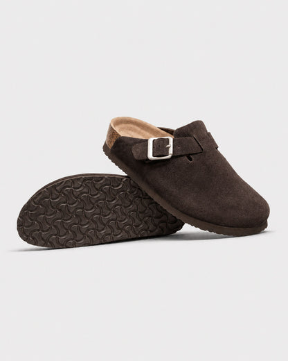 KASSEL™ | Zuecos de Ante con Plantilla Suave Premium