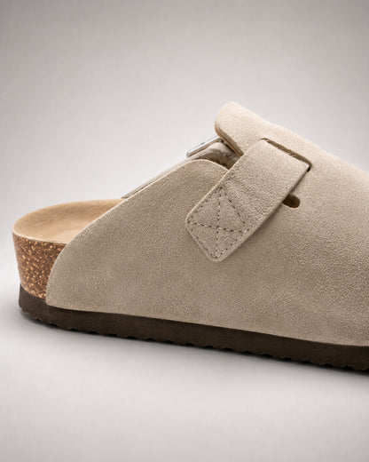 KASSEL™ | Zuecos de Ante con Plantilla Suave Premium