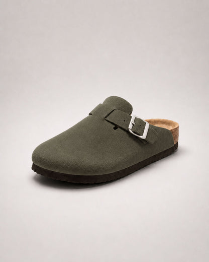 KASSEL™ | Zuecos de Ante con Plantilla Suave Premium