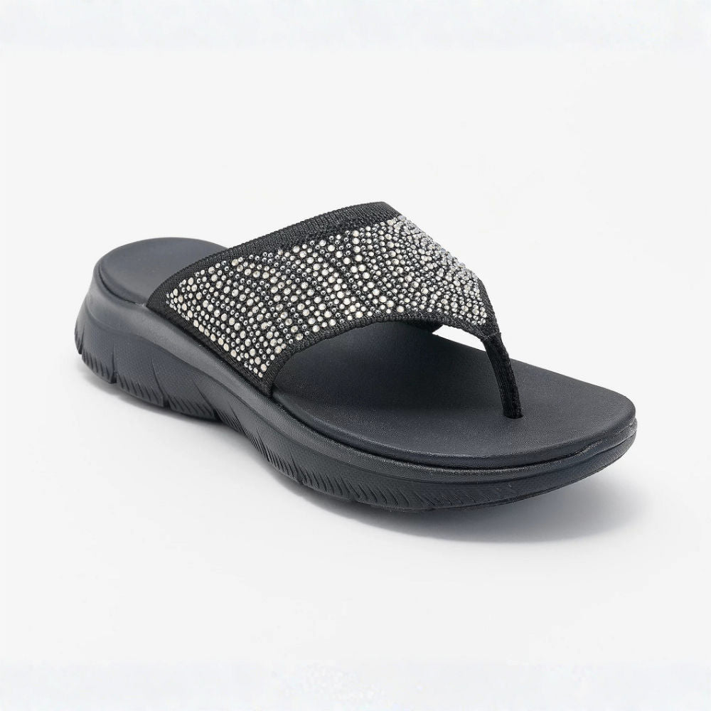LIORA™ | Sandalias de Tanga de Punto Cristal Cómodas Mujer