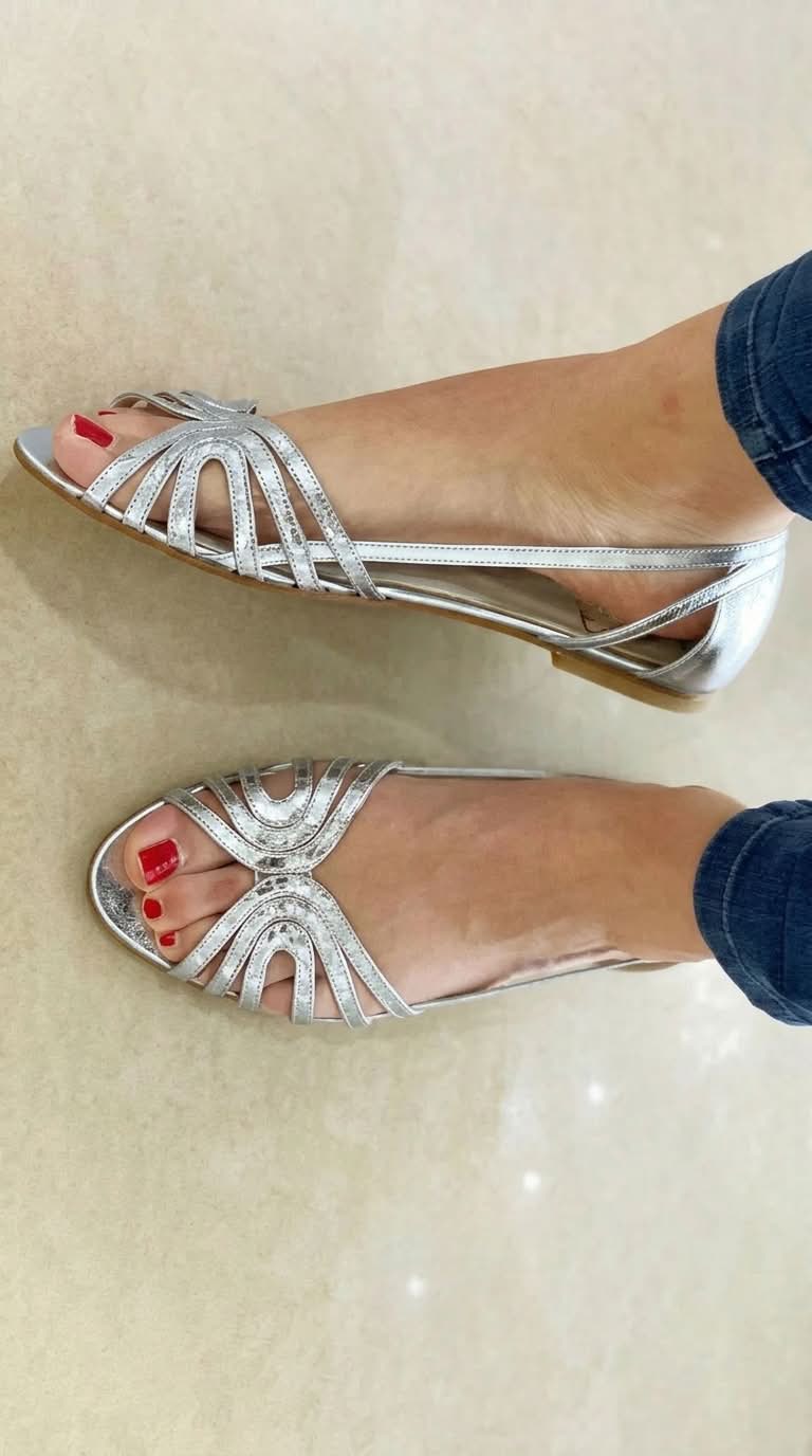 Damskie złote sandały eleganckie – Anna Marie